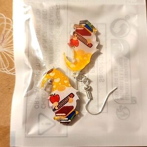 Acrylic Earrings - Gnome NWT